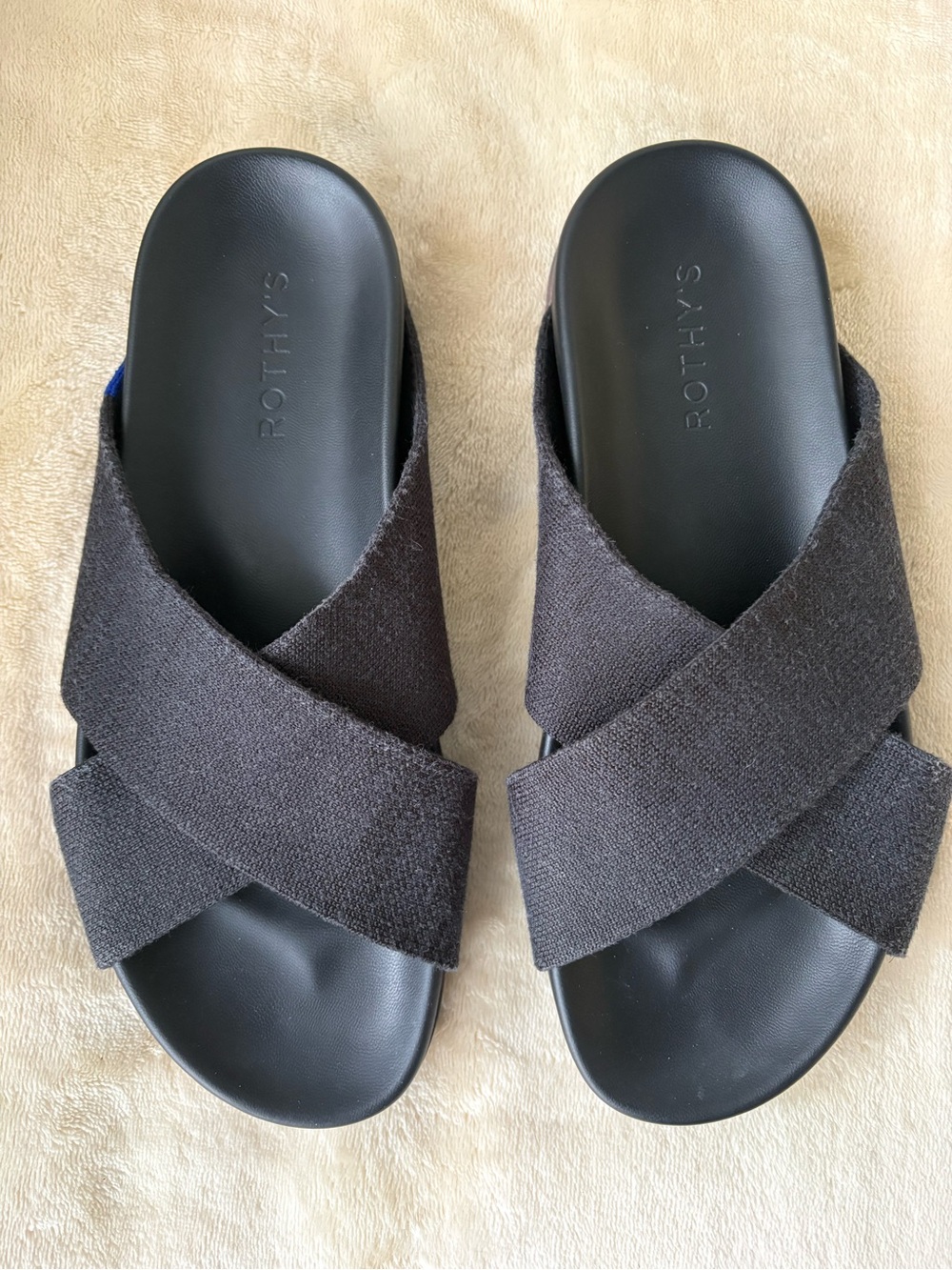 Rothy’s The Weekend Slide •Black• size 8🔥